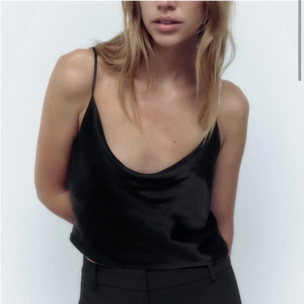 ZARA One Rhinestone Strap Camisole - Picture 3 of 8